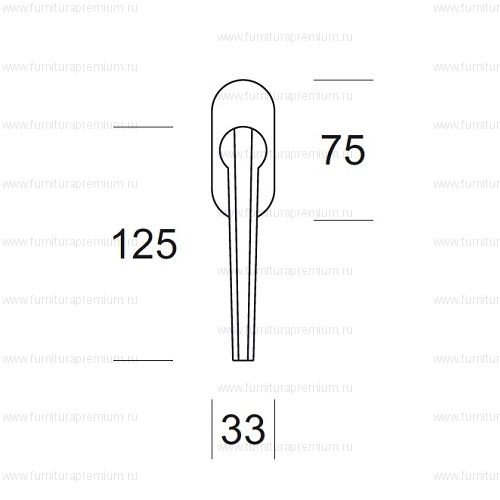 Оконная ручка Salice Paolo Pilot 6218 DK