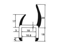 Уплотнитель резинопластиковый 18 мм (Арт.: 58918)
