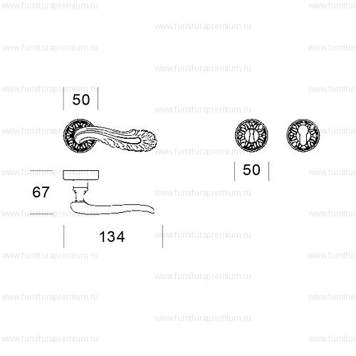 Ручка Salice Paolo Bruges 3330
