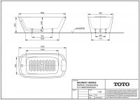 TOTO ванна Neorest 180x95 PJY1886PWNE схема 1