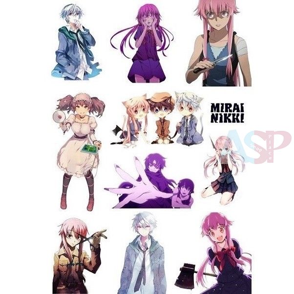 Стикеры Mirai Nikki