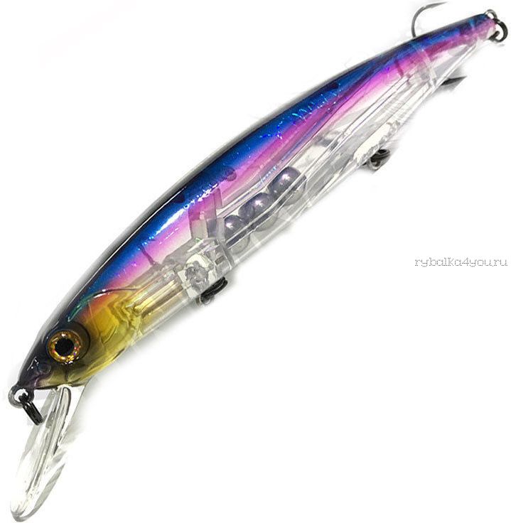 Воблер Bassday Mogul Minnow 110SP 112мм / 17 гр / Заглубление: 1 - 1,3 м / цвет:HF-51 Ghost Flush