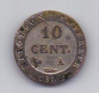 10 сантим 1808 года Наполеон I Бонапарт Франция