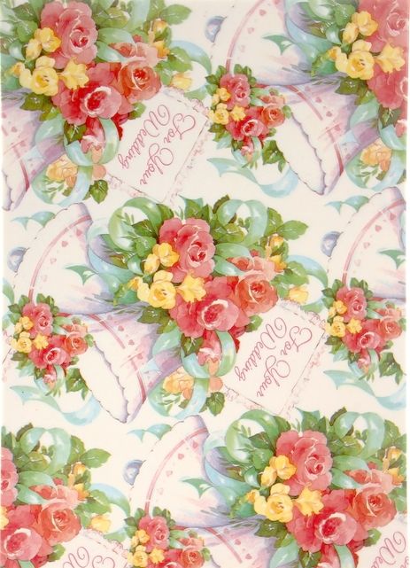 Декупажная карта, 20*30 см, На свадьбу