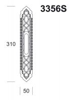Ручка Salice Paolo Rabat 3356-s для раздвижных дверей. схема