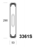 Ручка Salice Paolo Erice 3361-s для раздвижных дверей. схема