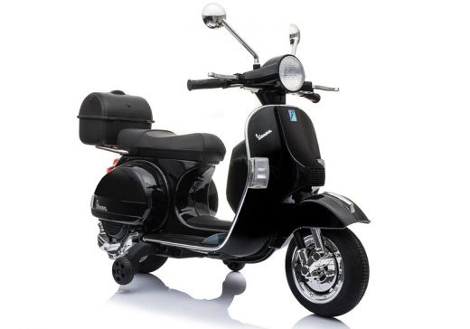 Скутер на аккумуляторе VESPA ЧЕРНЫЙ 3914