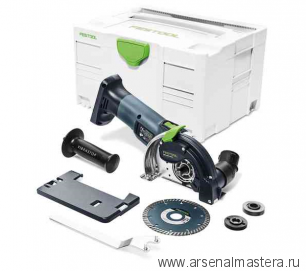 Аккумуляторная алмазная ручная отрезная система с УШМ FESTOOL DSC-AGC 18-125 FH EB-Basic 576829