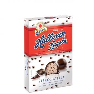 Конфеты шоколадные с начинкой Страччателла Halloren Kugeln Stracciatella - 125 г (Германия)