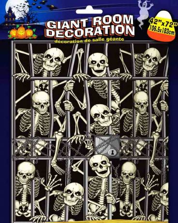 Декор Вторжение скелетов (105х180 см)
