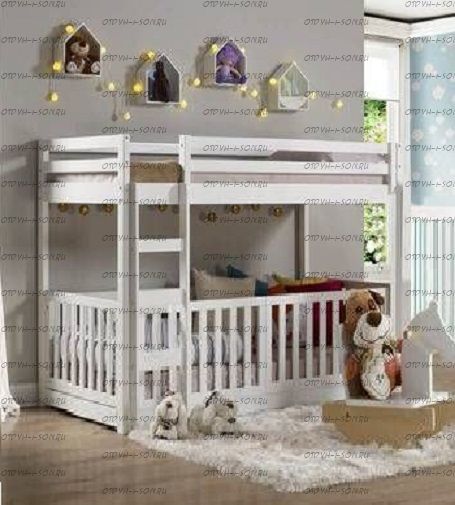 Кровать двухъярусная Малинка №5