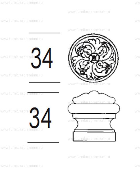 Дверной упор Salice Paolo Pisa 300