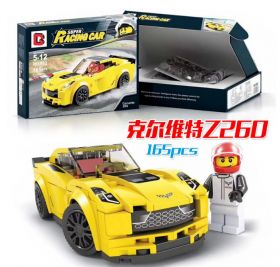 Конструктор Лего автомобиль Speed Champions Корветт Z06 165 деталей