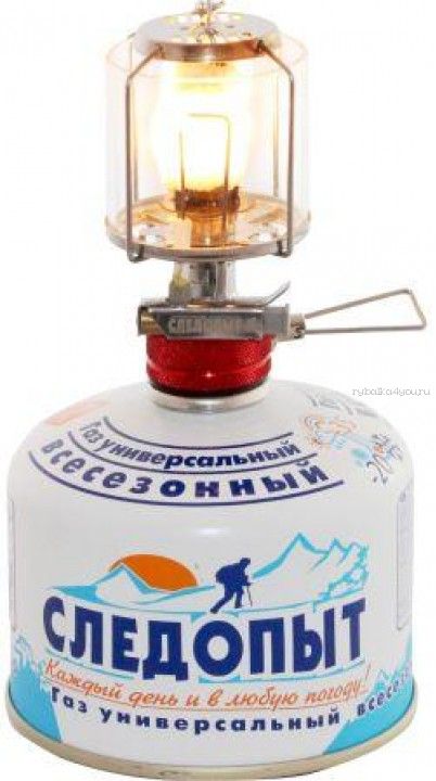 Светильник порт. газовый Следопыт - Светлячок, пьезо, стекл.+ПОДАРОК!!!Экран антимоскитный!!!  (Артикул: PF-GLP-S01 )