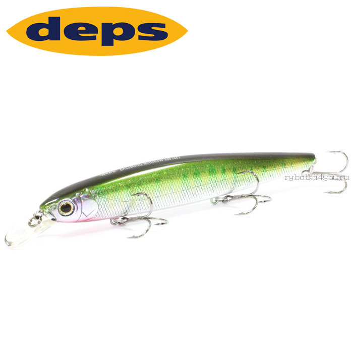 Воблер Deps Balisong Minnow 130SP 130 мм / 25 гр / Заглубление: 1,3 - 2 м / цвет: 06 brach prism ketabass