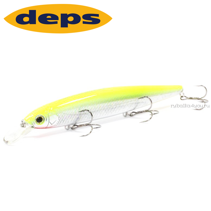 Воблер Deps Balisong Minnow 130SP 130 мм / 25 гр / Заглубление: 1,3 - 2 м / цвет: 07 brach flash chart back