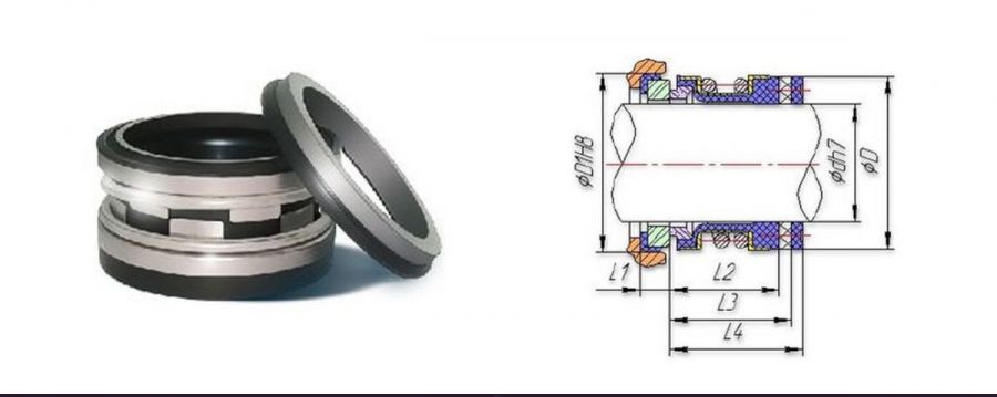 Торцевое уплотнение 2100/35 CAR/SIC/EPDM /L2