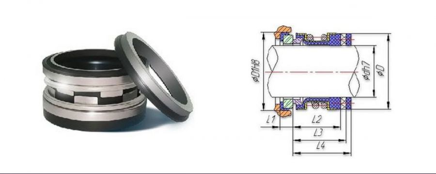 Торцевое уплотнение 2100/35 CAR/SIC/EPDM /L2