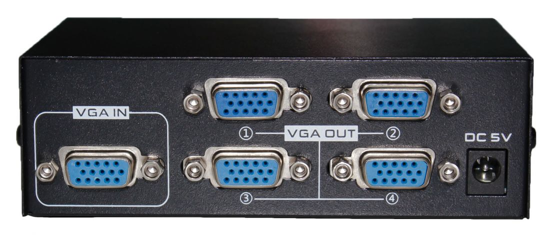 Сплиттер 1VGA*4VGA (1920*1440, 200MHz, 30m) VGA-2004