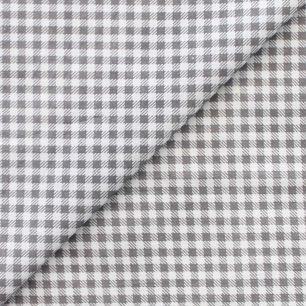 Ткань Хлопок Серая клетка 50x40