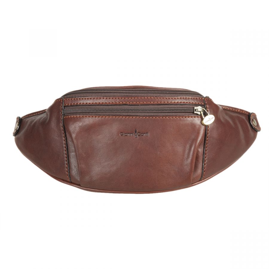 Мужская поясная сумка Gianni Conti 915055 dark brown