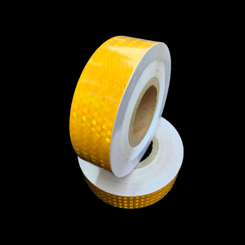 Светоотражающая лента 0,15х25 м желтая алмазная (Арт.: 20301)