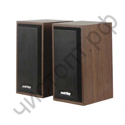 Актив.колонки 2.0 SmartBuy ONE, дерево, 6 Вт, питание от USB, коричневая (SBA-102)