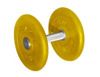 ГНЦ-11 Гантель обрезиненная "PROFIGYM" с хромированной ручкой 11 кг, цветная