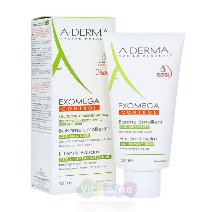 A-Derma Exomega Control Смягчающий бальзам