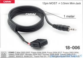 Carav 18-006 AUX FORD 2002+ (12pin (MOST) -> 3.5mm mini-jack)