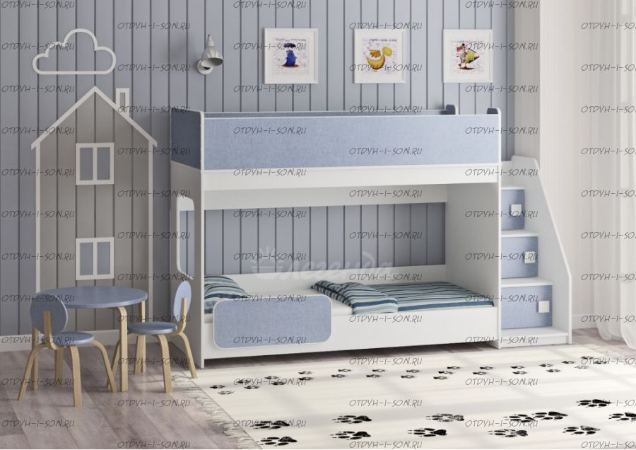 Кровать двухъярусная Легенда 43.4.1