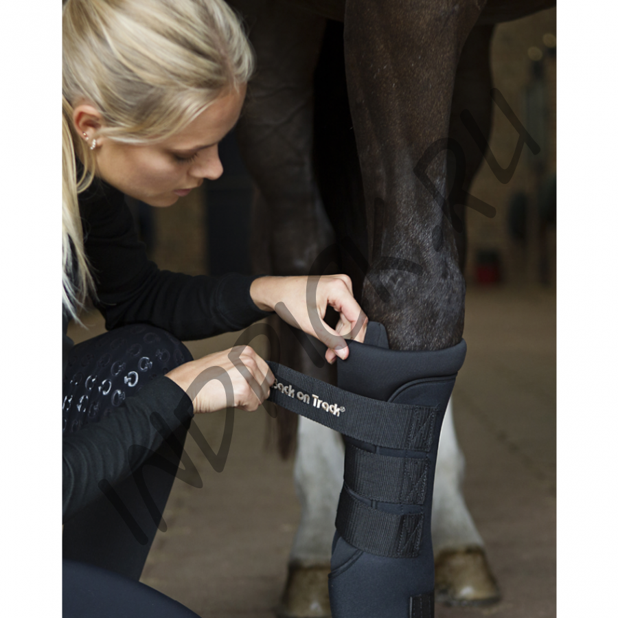 Денниковые ногавки с ватниками Back on Track Royal коричневые