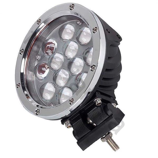 Хромированная светодиодная фара 60 ватт