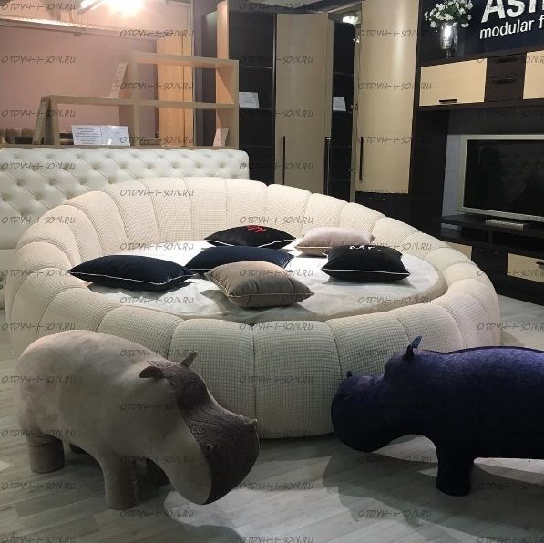 Кровать круглая Berta Амстердам 1011 (б/о)