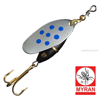 Блесна вертушка Myran Panter Prick 7гр / цвет: Silver Bla 6482-18