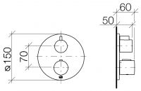 Dornbracht Meta смеситель для душа 36425970 схема 1