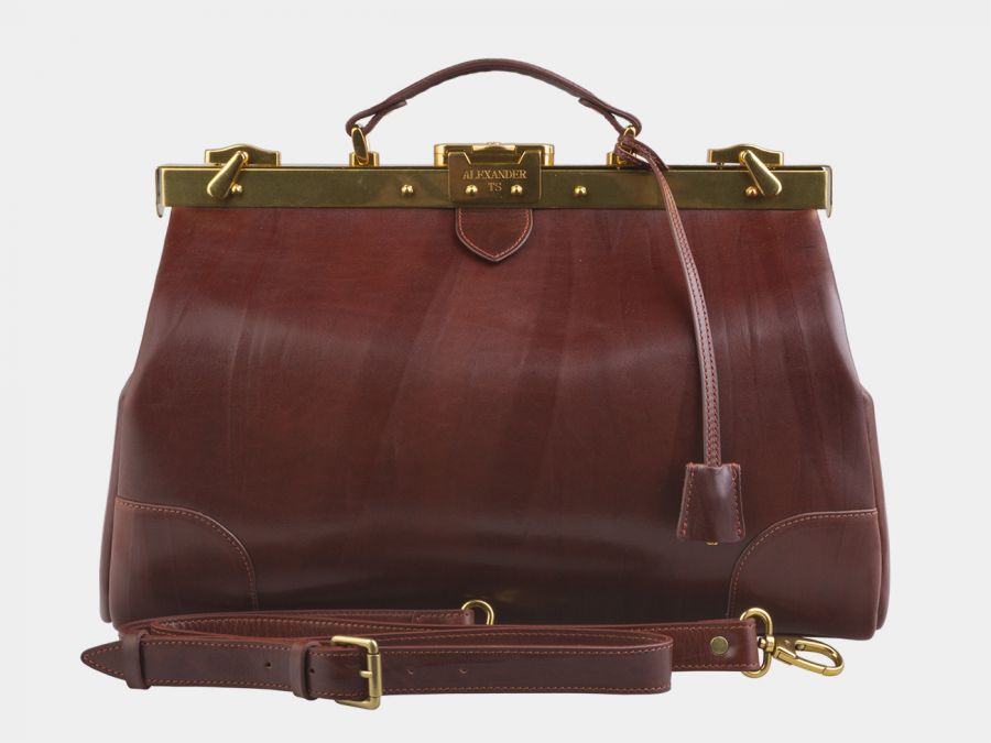Кожаный саквояж Alexander-TS «SW16 Cognac»