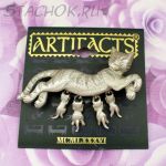 Брошь "Кошечка и котята"  (JJ США)