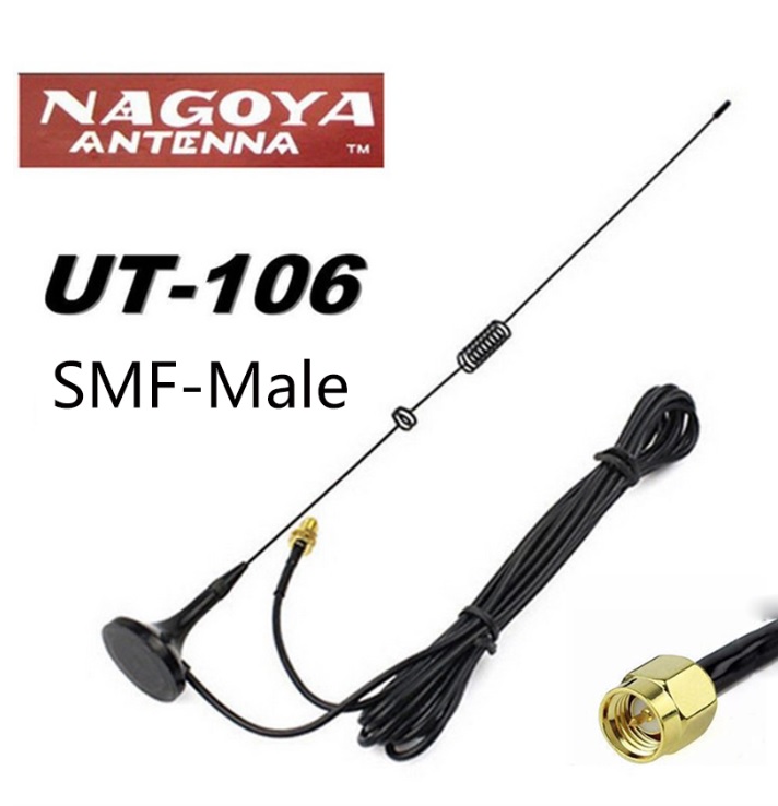 Антенна автомобильная двухдиапазонная Nagoya UT-106UV SMA-Male