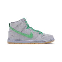 NIKE SB DUNK HIGH "GRAY BOX" METALLIC SILVER