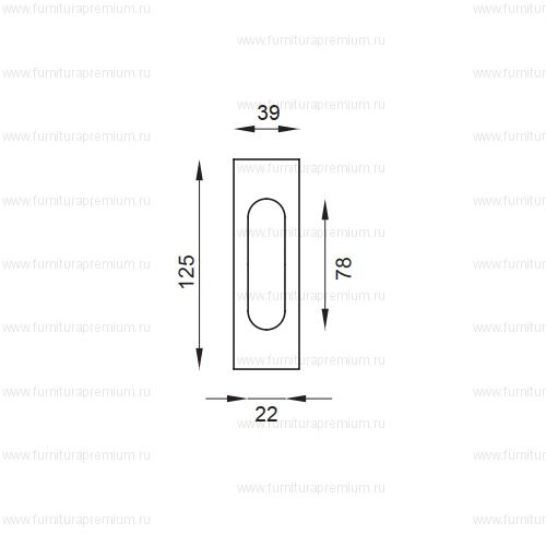 Ручка DND by Martinelli 2187 для раздвижных дверей