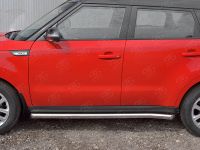 KIA SOUL 2017- Пороги труба d63 (вариант 1) KSOT-0027531