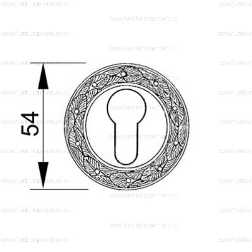 Накладка на замок с цилиндром Mestre 0EY065
