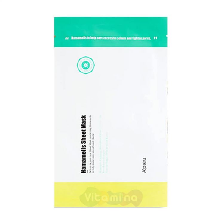 A'Pieu Тканевая маска с гамамелисом Hamamelis Sheet Mask