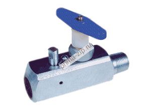 Вентиль стальной прямоточный под манометр ВПЭМ 5х70 ХЛ К1/2-Н М20х1,5-В, Ру=70 Мпа