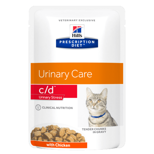 Консервы Hill's prescription Diet c/d Feline Urinary Stress with Chicken паучи C/D "Профилактика МКБ при стрессе" с курицей 85 гр