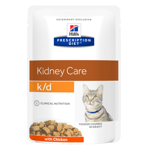 Консервы Hill's prescription Diet K/D Feline with Chicken паучи K/D для кошек при лечении почек с курицей 85 гр