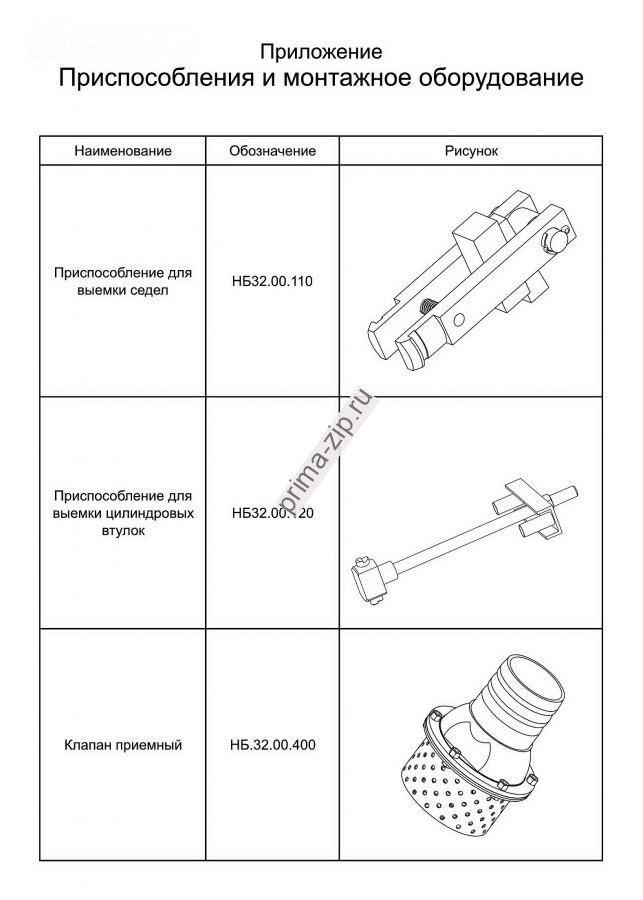 Приспособление для выемки цилиндровых втулок НБ32.00.120