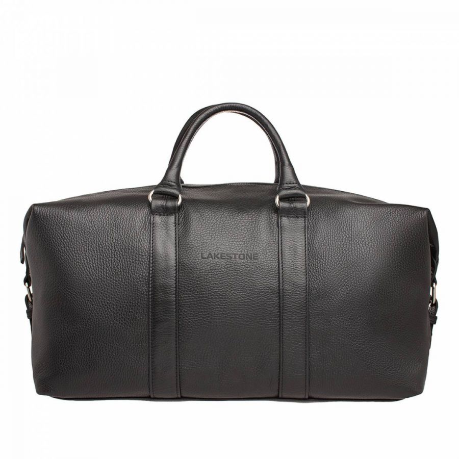Кожаная дорожно-спортивная сумка Lakestone Pinecroft Black 974428/BL