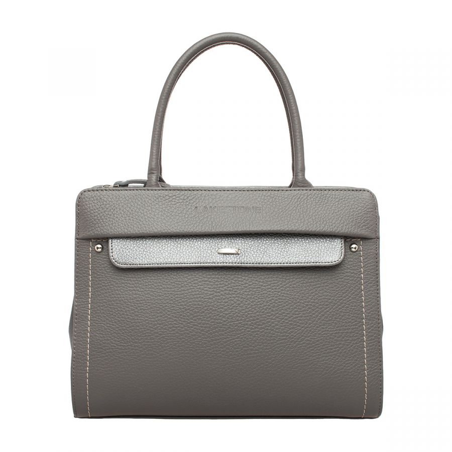 Женская кожаная сумка Lakestone Darnley Grey 985388/GR